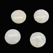 Load image into Gallery viewer, Mother of Pearl Natural Pi Circle Round Beads | 11x3mm | White | 4 Beads |
