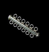 Load image into Gallery viewer, Designer Sterling Silver 6 Strand Tube Clasp 10348