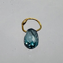 Load image into Gallery viewer, 0.25cts Blue Diamond Brio 18K Gold Pendant Bead 5868AB
