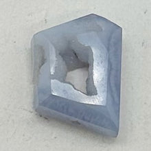 Load image into Gallery viewer, Chalcedony Druzy 15ct Designer Cut Pendant Bead| 20x16x7mm| Blue|1 Pendant Bead|
