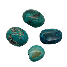 Load image into Gallery viewer, Turquoise Nugget Beads |19g | 24x11 to 15x6mm | Blue, Black | 4 Beads |