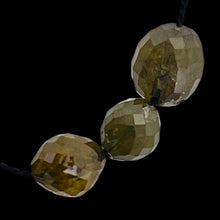 Load image into Gallery viewer, 3 Natural Platinum Silver Diamond 1.54cts Beads 9314T
