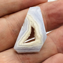 Load image into Gallery viewer, Chalcedony Druzy 28ct Designer Cut Pendant Bead| 29x21x8mm| Blue|1 Pendant Bead|