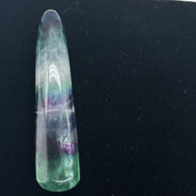 Load image into Gallery viewer, Fluorite Massage Crystal with Round Smooth End | 4x3/4"| Green, Purple| 1 Wand |