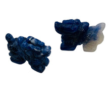 Load image into Gallery viewer, Wild 2 Sodalite Hand Carved Winged Dragon Beads | 21x14x9mm | Blue white