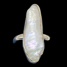 Load image into Gallery viewer, Biwa Pearl Sterling Silver Ring | Size 7.5 | White | 1 Ring |