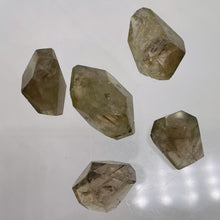 Load image into Gallery viewer, Rutilated Quartz Faceted Nugget Beads | 36x17 to 18x11mm| Clear, Green| 5 Beads|