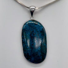 Load image into Gallery viewer, Chrysocolla Sterling Silver Oval Pendant| 2 1/8" Long | Blue, Green | 1 Pendant|