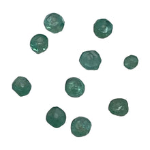 Load image into Gallery viewer, Emerald Faceted Rondelle Beads | 2-2.5 mm | Green | 10 Beads |