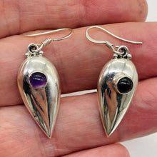 Load image into Gallery viewer, Royal Natural Amethyst Sterling Silver Drop Earrings | 1 3/4" Long |