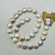 Load image into Gallery viewer, Amazing Natural Multi-Hue FW Coin Pearl Strand 104757A