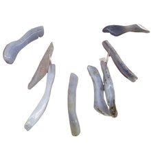 Load image into Gallery viewer, Blue Chalcedony Natural Beads 100g Strand | 63x7 to 43x9mm | 15 Beads |