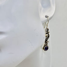 Load image into Gallery viewer, Amethyst Sterling Silver Drop/Dangle Earrings | 1 1/2" Long | Purple | 1 Pair |