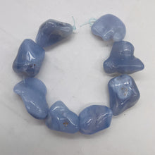 Load image into Gallery viewer, Chalcedony 8" Strand Nugget Beads | 25x23x8-22x19x12mm | Blue | 8 Beads |