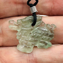 Load image into Gallery viewer, Fluorite Stone Winged Dragon Pendant | 1' Long | Green | 1 Pendant |