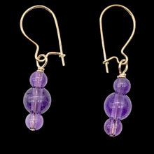 Load image into Gallery viewer, Royal Natural Amethyst 14Kgf Earrings 309390