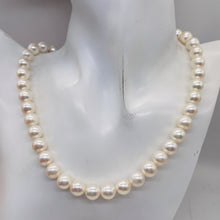 Load image into Gallery viewer, Bridal Perfect Pearl Strand Perfect Round Pearls | 10 - 9mm | White | 45 Pearls|