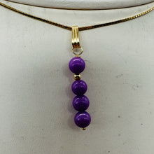 Load image into Gallery viewer, Phosphosiderite Dangle 14K Gold Filled Pendants | 1 1/4" long | Lavender |