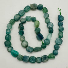 Load image into Gallery viewer, Kyanite Polished Rounded Nugget16" Strand | 10x10x6mm | Green, Silver| 45 Beads|