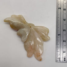 Load image into Gallery viewer, Pink Peruvian Opal Carved 24cts Flower Pendant Bead | 31x42x4mm | Pink |