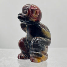 Load image into Gallery viewer, Hand-Carved Sitting Monkey | 1 Figurine | 40x22x21mm | Red Brown