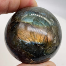 Load image into Gallery viewer, Labradorite 186g Round Collector's Sphere | 1 9/10" |Green Gray Flash| 1 Sphere|
