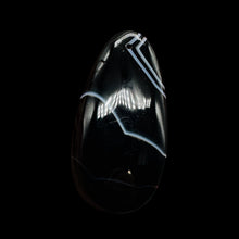 Load image into Gallery viewer, Sardonyx Designer Pendant Bead | Black, White | 64x33x6mm | 1 Bead |