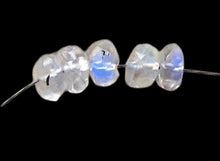 Load image into Gallery viewer, 5 Faceted Rainbow Moonstone Roundel Beads 7488