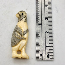 Load image into Gallery viewer, Waterbuffalo Bone Tuxedo Penguin | 32x11x6.5mm | Cream/Black | 1 Bead