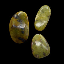 Load image into Gallery viewer, Turquoise Faustite Freeform Beads| 40x25 to 30x24mm| Chartreuse, Black| 3 Beads|