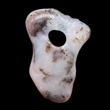 Load image into Gallery viewer, Peruvian Opal 13g Abstract Cut | 52x37x3mm | White. Gray, Pink | 1 Pendant Bead|
