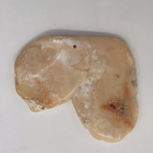 Load image into Gallery viewer, Pink Peruvian Opal Carved 29cts Flower Pendant Bead | 35x39x4mm | Pink |