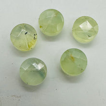 Load image into Gallery viewer, Green Tourmaline Faceted Round Beads 10x6mm 5 Natural Gemstone Beads