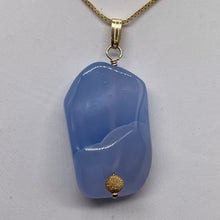 Load image into Gallery viewer, Blue Chalcedon 14K Gold Filled Designer Pendant | 2" Long | Blue | 1 Pendant |
