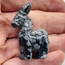 Load image into Gallery viewer, Hand-Carved Standing Donkey Burro | 1 Figurine | | 42x21x19mm | Black White