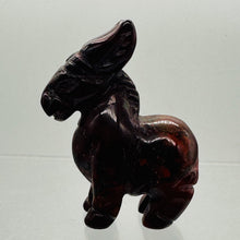 Load image into Gallery viewer, Hand Carved Red Donkey Burro Figurine Statue Collectible Gift | 40x35x15mm | Red