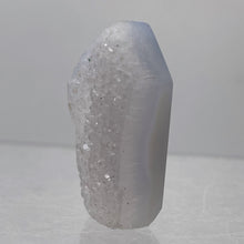 Load image into Gallery viewer, Chalcedony Druzy 56ct Designer Cut Pendant Bead|31x20x12mm| Blue| 1 Pendant Bead