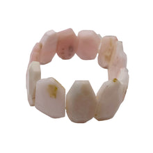Load image into Gallery viewer, Pink Peruvian Opal Non Stretch 6" Bracelet | 200cts | 25x17x5 - 20x14x5mm |