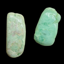 Load image into Gallery viewer, Chrysoprase Nuggets 32g Natural Pendant Beads| 16x19x12mm, 42x24x12mm| Green| 2|