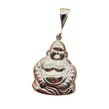 Load image into Gallery viewer, Sitting Sterling Silver Buddha Pendant | 1 1/2" Long | Silver | 1 Charm |