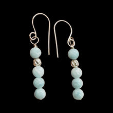 Load image into Gallery viewer, Natural Hemimorphite Sterling Silver Earrings | 1 1/2" Long | Blue | 1 Pair |