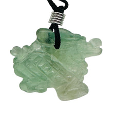 Load image into Gallery viewer, Fluorite Stone Winged Dragon Pendant | 1' Long | Green | 1 Pendant |