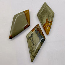 Load image into Gallery viewer, Owyhee Jasper Kite Briolette Pendant Beads | 43x23x4mm | Brown Gray | 3 Beads |