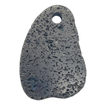 Load image into Gallery viewer, Lava Dawn of Creation Oval Pendant Bead | 51x34x8mm | Black | 1 Pendant Bead |