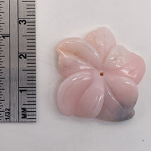 Load image into Gallery viewer, Pink Peruvian Opal Carved 19cts Flower Pendant Bead | 27x26x5mm | Pink | 1 Bead|