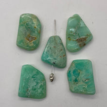 Load image into Gallery viewer, Designer Natural Chrysoprase Beads | 212cts! | 35x20x4 to 34x24x7mm | 5 Beads |