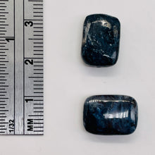 Load image into Gallery viewer, Pietersite Bead Rectangle | 15x10x4mm | Deep Blue Black | 2 Beads |