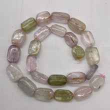 Load image into Gallery viewer, Kunzite 54G Flat Nugget Bead Strand | 18x12x6 to 14x12x5mm | Pink, Green, Clear|