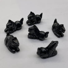 Load image into Gallery viewer, Carved Hematite Stone Horse Colt Pony Beads | 20x15x9mm | Black