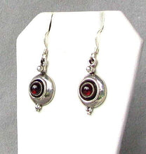 Load image into Gallery viewer, Fabulous! Red Garnet W/ Solid 925 Sterling Silver Drop/Dangle Earrings! 4696